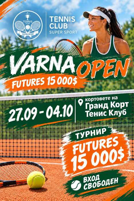 Стартира юбилейното 10-о издание на тенис турнира за жени „Varna Open“